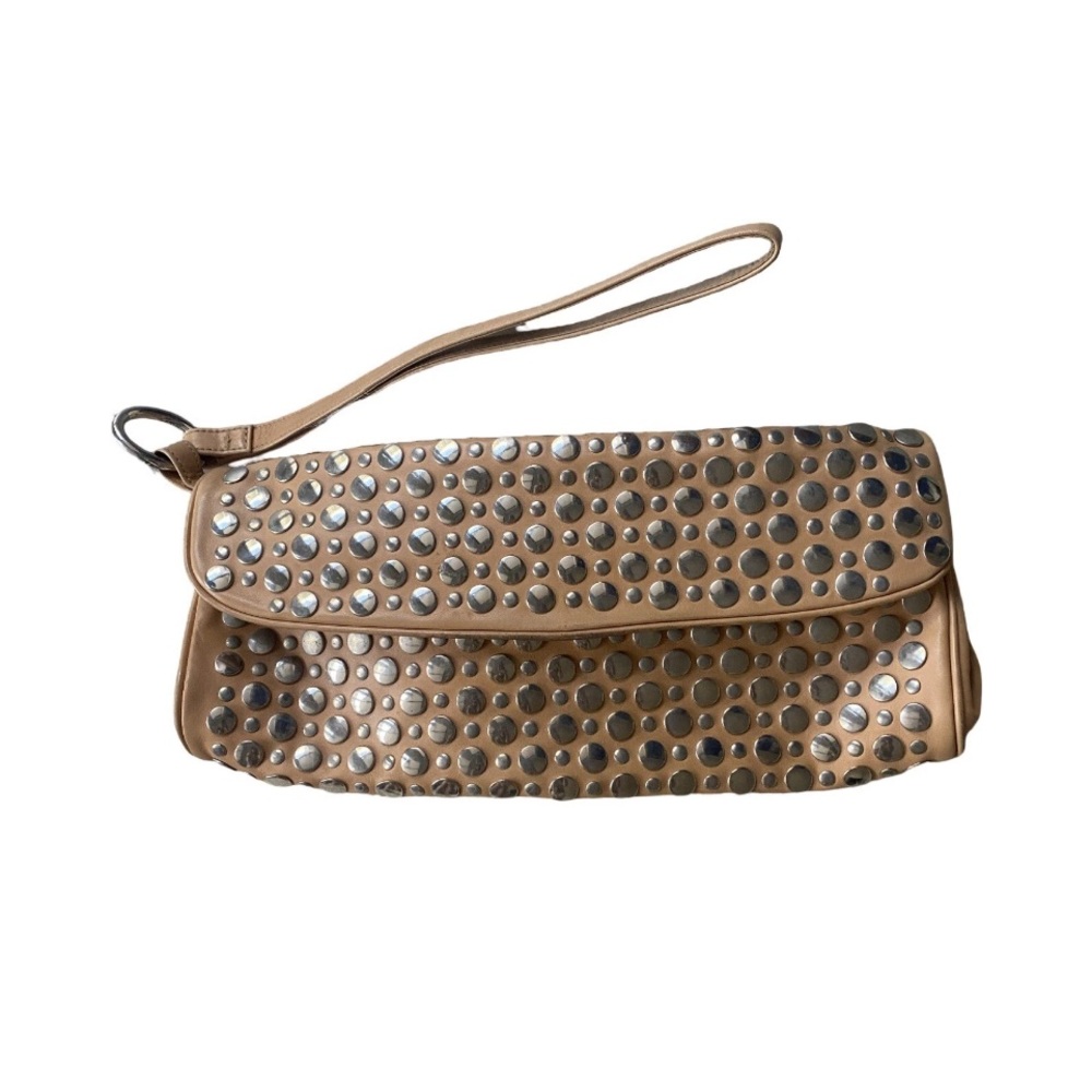 Sonia Rykiel Tan Studded Wristlet